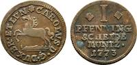 Braunschweig-Wolfenbüttel Cu Pfennig Karl I. 1735-1780 -