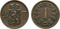 Norwegen Cu Öre Oskar II. 1872-1905 -