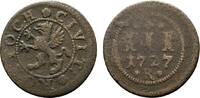 Mecklenburg-Rostock, Stadt Cu 3 Pfennig 1727 R Kl. Prägeschwäche, fast s... 108.44 元 含税 ＋  166.83 元 运费