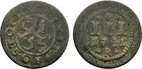 Mecklenburg-Rostock, Stadt Cu 3 Pfennig 1741 R Fast sehr schön 108.44 元 含税 ＋  166.83 元 运费