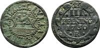 Mecklenburg-Rostock, Stadt Cu 3 Pfennig 1750 R Grüne Patina. Sehr schön 108.44 元 含税 ＋  166.83 元 运费