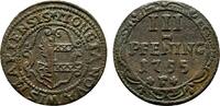Mecklenburg-Wismar, Stadt Cu 3 Pfennig -