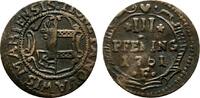 Mecklenburg-Wismar, Stadt Cu 3 Pfennig -