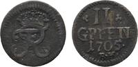 Brandenburg-Preußen 2 Pfennig Friedrich I. 1701-1713 -