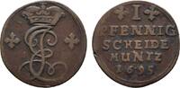 Hildesheim, Bistum Cu Pfennig Jobst Edmund von Brabeck 1688-1702 -
