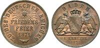 Baden-Durlach Cu Gedenkkreuzer Friedrich I. 1852-1907 -