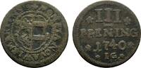 Mecklenburg-Wismar, Stadt Cu 3 Pfennig -
