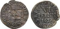 Münster, Bistum 6 Pfennig Christoph Bernhard von Galen 1650-1678 -
