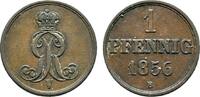 Braunschweig-Calenberg-Hannover Cu Pfennig Georg V. 1851-1866 -