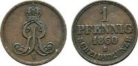 Braunschweig-Calenberg-Hannover Cu Pfennig Georg V. 1851-1866 -