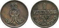 Braunschweig-Calenberg-Hannover Cu Pfennig Georg V. 1851-1866 -