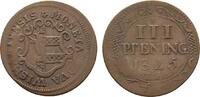 Mecklenburg-Wismar, Stadt Cu 3 Pfennig -