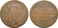 Schleswig-Holstein, Königliche Linie Cu Sechsling Christian VII. 1766-1808 -