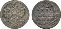 Brandenburg-Preußen 3 Pfennig Friedrich I. 1701-1713 -
