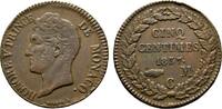 Monaco Cu 5 Centimes Honoré V. 1819-1841 -