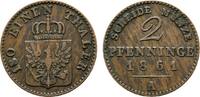 Brandenburg-Preußen Cu 2 Pfennig Wilhelm I. 1861-1888 -
