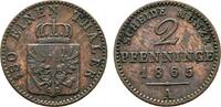 Brandenburg-Preußen Cu 2 Pfennig Wilhelm I. 1861-1888 -
