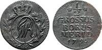 Brandenburg-Preußen Cu 1/2 Groschen 1796 B, Breslau Friedrich Wilhelm II... 150.61 元 含税 ＋  167.34 元 运费