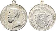 Baden-Durlach Tragbare versilberte Bronzemedaille Friedrich I. 1852-1907 -