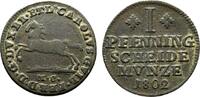 Braunschweig-Wolfenbüttel Cu Pfennig Karl Wilhelm Ferdinand 1780-1806 -
