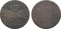 Brandenburg-Preußen Cu 2 Pfennig Friedrich Wilhelm III. 1797-1840 -