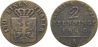 Brandenburg-Preußen Cu 2 Pfennig 1840 A Friedrich Wilhelm III. 1797-1840... 75.07 元 含税 ＋  166.83 元 运费