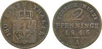 Brandenburg-Preußen Cu 2 Pfennig Friedrich Wilhelm IV. 1840-1861 -