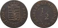 Sachsen-Meiningen Cu 1/2 Kreuzer Bernhard Erich Freund 1803-1866 -