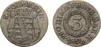 Sachsen-Meiningen 3 Kreuzer Bernhard Erich Freund 1803-1866 -