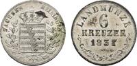 Sachsen-Meiningen 6 Kreuzer Bernhard Erich Freund 1803-1866 -