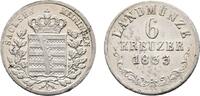 Sachsen-Meiningen 6 Kreuzer Bernhard Erich Freund 1803-1866 -
