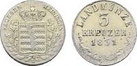 Sachsen-Meiningen 3 Kreuzer Bernhard Erich Freund 1803-1866 -