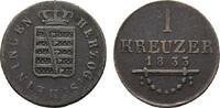 Sachsen-Meiningen Cu Kreuzer Bernhard Erich Freund 1803-1866 -