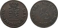 Sachsen-Meiningen Cu 1/2 Kreuzer Bernhard Erich Freund 1803-1866 -