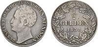 Sachsen-Meiningen 1/2 Gulden Bernhard Erich Freund 1803-1866 -
