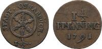 Osnabrück, Stadt Cu 1 1/2 Pfennig -