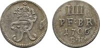 Brandenburg-Preußen 4 Pfennig Friedrich I. 1701-1713 -