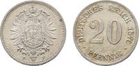 Kleinmünzen 20 Pfennig 1876 F Fast Stempelglanz 225.47 元 含税 ＋  167.01 元 运费