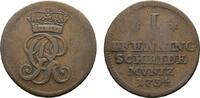 Braunschweig-Calenberg-Hannover Cu Pfennig Georg II. 1727-1760 -