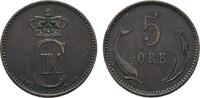 Dänemark Cu 5 Öre Christian IX. 1863-1906 -
