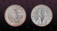 LITHUANIA 50 Litu LITHUANIA, KM# 151 , Silver, 50 Litu, 2006, Proof, Emilija Pliateryte. Coin housed in Original Mint capsule! Coin in excellent -