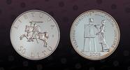 LITHUANIA 50 Litu LITHUANIA, KM# 163 , Silver, 50 Litu, 2009, Proof, Vilnius - European Culture Capital (image similar to the Lunar module!) :). -
