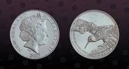 NEW ZEALAND 1 Dollar NEW ZEALAND , KM# 300 , Silver, 1 Dollar, 2007, Proof, The Great Spotted Kiwi. Very rare silver proof coin! Highly popular type -