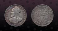 PANAMA 10 Centesimos PANAMA, KM# 3 , Silver, 10 Centesimos, 1904, Mint Strike, Balboa bust. Nice silver coin! Scarce! -