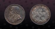 SOUTH AFRICA 3 Pence SOUTH AFRICA , KM# 3 , Silver, 3 Pence, 1893, Mint Strike, President Krueger - bust left. Scarce silver coin! -