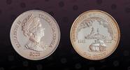 TRISTAN DA CUNHA 1 Crown TRISTAN DA CUNHA , KM Unlisted , Silver, 1 Crown, 2005, Proof, 60th Anniversary of Victory in Europe Day. Coin in excellent co -