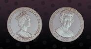 TRISTAN DA CUNHA 50 Pence TRISTAN DA CUNHA , KM P1 , Silver, 50 Pence, 2001, Proof, Queen's Elizabeth's 75th Birthday. Scarce Silver Piefort. Only 500 pi -