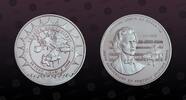 TURKEY 50 Lira TURKEY, KM# 1252 , Silver, 50 Lira, 2009, Proof, Frederic Chopin - Composer. Coin housed in Original Mint capsule! Coin in excel -