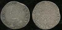 France Teston 2° type Charles IX of France. 1560-1574 -