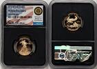 US Proof Gold Eagle 1/4 oz Miles Standish Blk Core Certified Gold American Eagles -